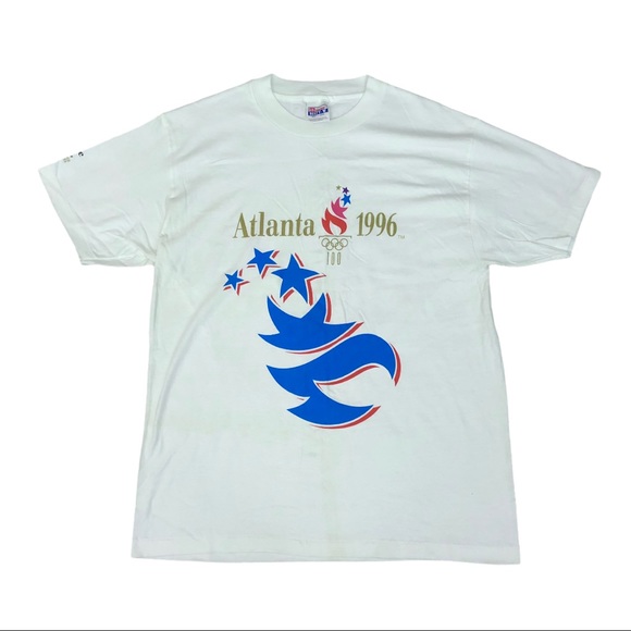 Hanes Other - 90s Atlanta 1996 Olympics Big Logo T-shirt Large